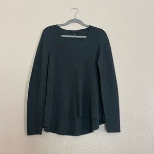 Eileen Fisher Forest Green 100% Merino Wool Long Sleeve